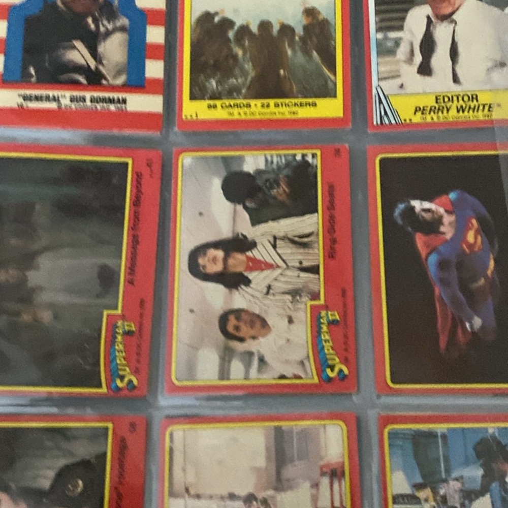 Superman Trading Cards Collection